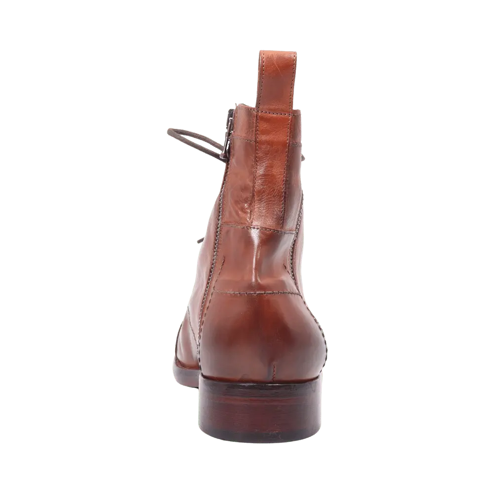 Mens zip up ankle top boots