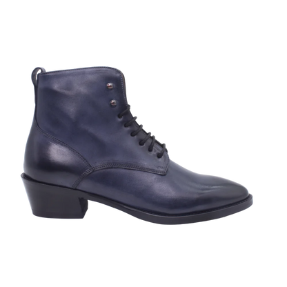 Navy lace sales up ankle boots