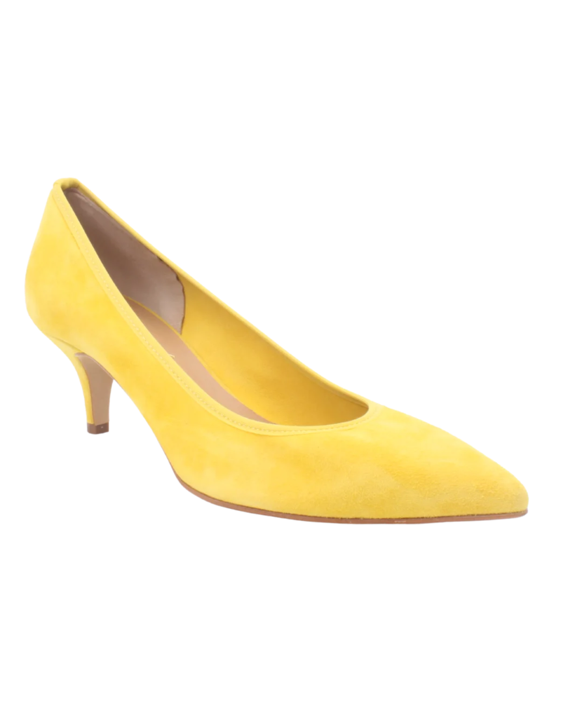 Shop Handmade Italian Suede Court Heel in Yellow (543) or browse our range of hand-made Italian heels for women in leather or suede in-store at Aliverti Durban or Cape Town, or shop online. We deliver in South Africa & offer multiple payment plans as well as accept multiple safe & secure payment methods.