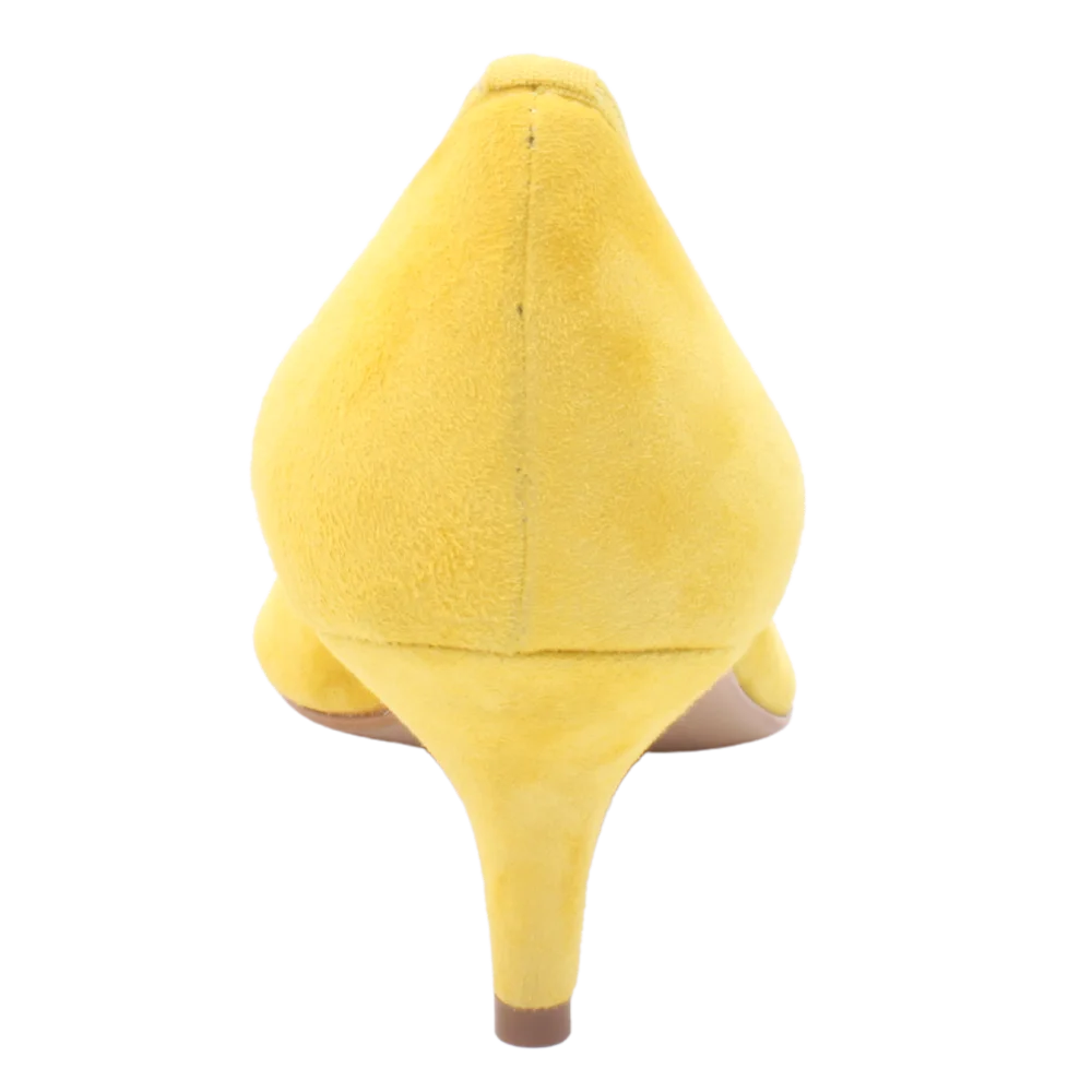 Handmade Italian Leather Court Heel in Yellow | Women | Aliverti (543) Handmade Italian Leather Court Heel in Yellow | Women | Aliverti (543)