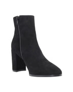 High Heeled Ankle Boot in Leather Suede Black (ALMARZIA1)
