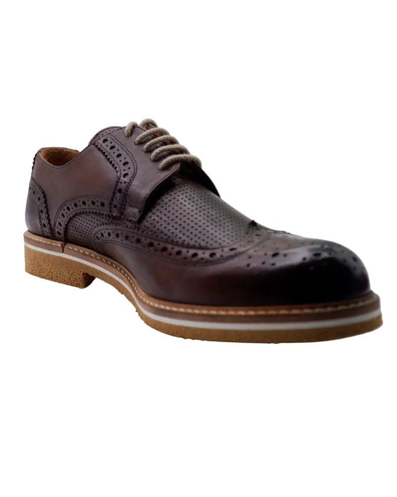 Shop Handmade Italian Leather Brogues in Brown with Cork Sole (ART6010) or browse our range of hand-made Italian footwear for men in leather or suede in-store at Aliverti Durban or Cape Town, or shop online. We deliver in South Africa & offer multiple payment plans as well as accept multiple safe & secure payment methods.
