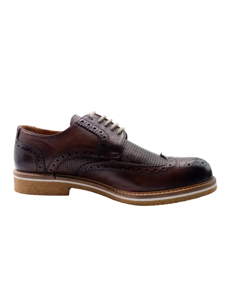 Shop Handmade Italian Leather Brogues in Brown with Cork Sole (ART6010) or browse our range of hand-made Italian footwear for men in leather or suede in-store at Aliverti Durban or Cape Town, or shop online. We deliver in South Africa & offer multiple payment plans as well as accept multiple safe & secure payment methods.