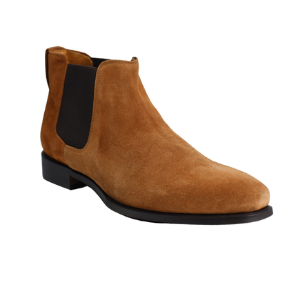 Shop Handmade Italian Suede Chelsea Boot in Brown (940) or browse our range of hand-made Italian boots for men in leather or suede in-store at Aliverti Durban or Cape Town, or shop online. We deliver in South Africa & offer multiple payment plans as well as accept multiple safe & secure payment methods.