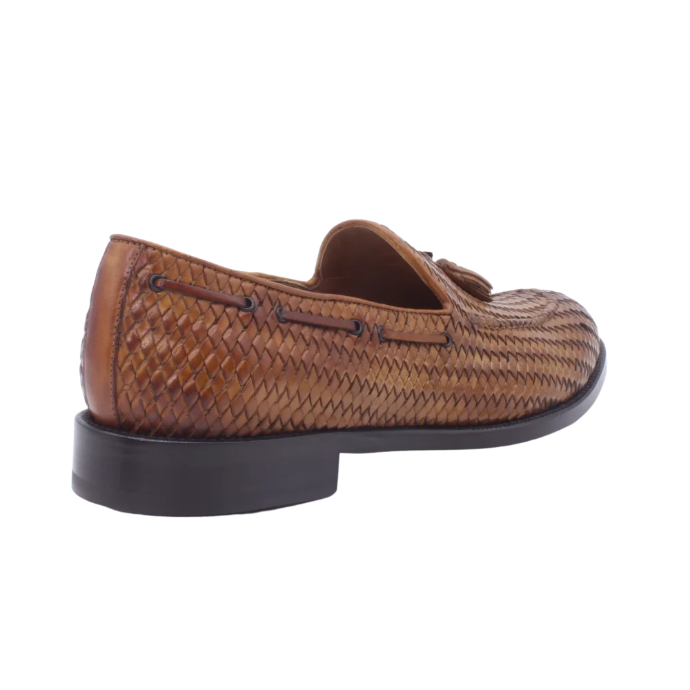 Handmade Italian Leather Moccasin in Tan | Men | Aliverti (10566)
