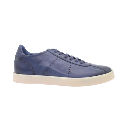 Shop Handmade Italian leather snekaer in blue (10445) or browse our range of hand-made Italian sneakers for men in leather or suede in-store at Aliverti Durban or Cape Town, or shop online. We deliver in South Africa & offer multiple payment plans as well as accept multiple safe & secure payment methods.
