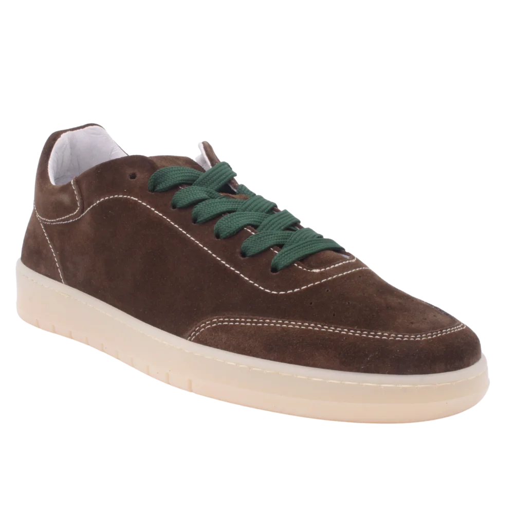 Shop Handmade Italian Leather/Suede Sneaker in Brown (FABIO) or browse our range of hand-made Italian sneakers for men in leather or suede in-store at Aliverti Durban or Cape Town, or shop online. We deliver in South Africa & offer multiple payment plans as well as accept multiple safe & secure payment methods.