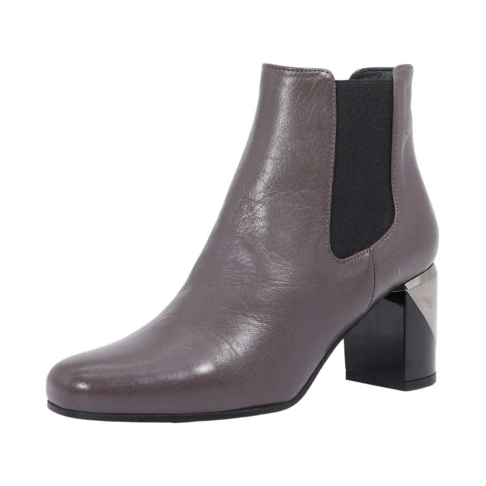 Ladies Genuine Leather Ankle Boot in Taupe by Aliverti (ALMUSE7)