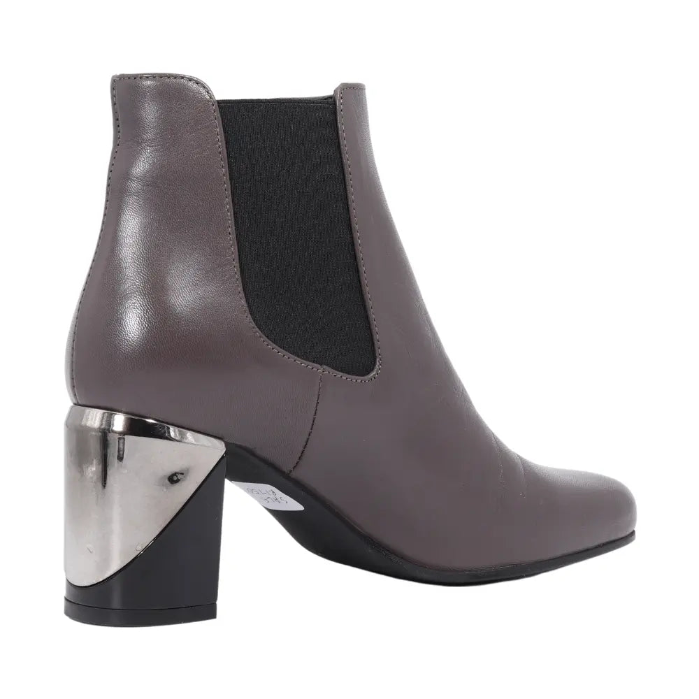 Ladies Genuine Leather Ankle Boot in Taupe by Aliverti (ALMUSE7)