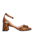 High Heeled Ankle Strap Sandals in Python by Aliverti (ALPERLA4)